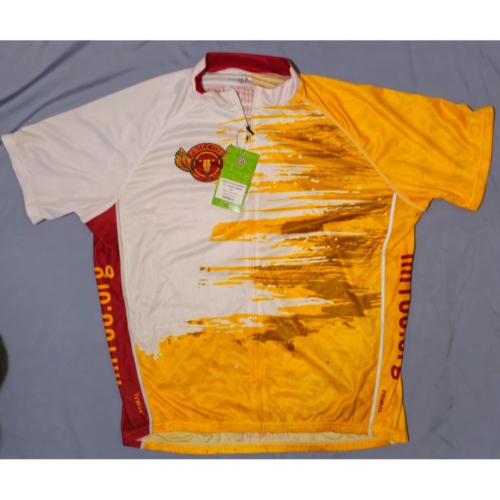 Men's Primal Cycling  Hotter'N Hell Hundred 2023 Sport Cut Raglan Jersey NWT 2xl